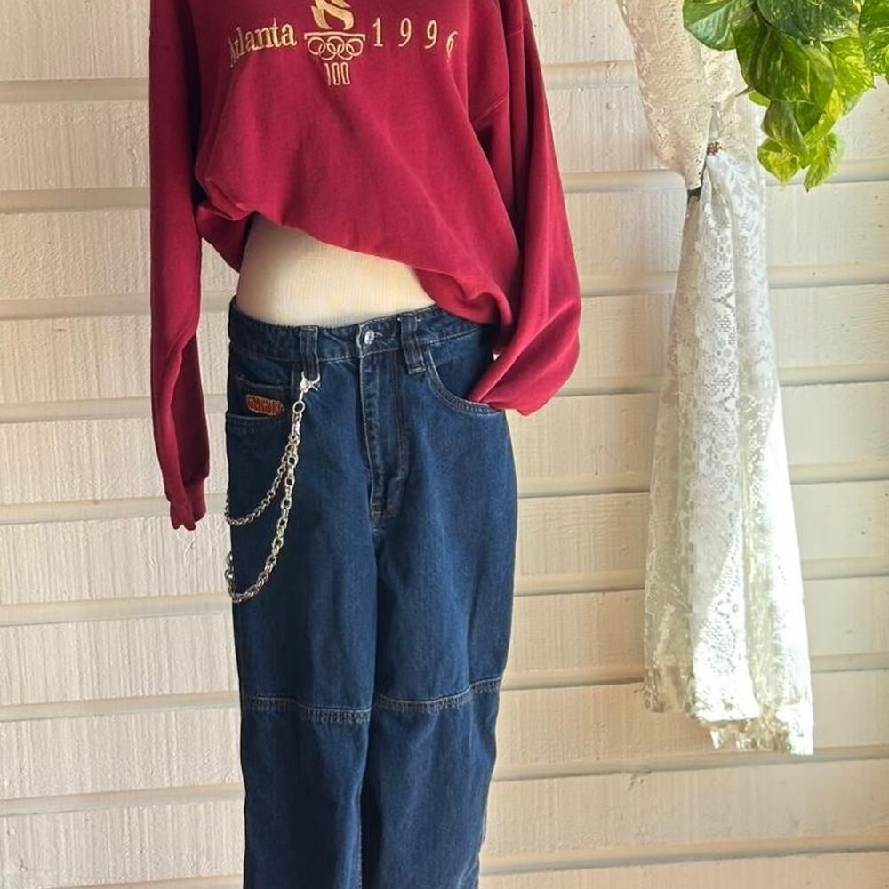 Empyre Women's Red and Burgundy Jeans